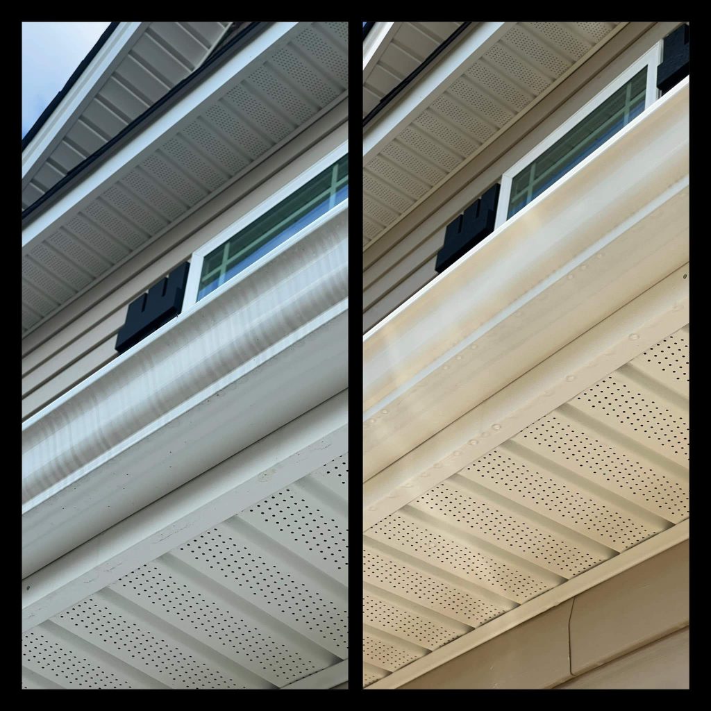 Under eves house washing