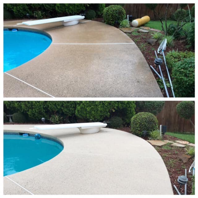Pool cleaning concrete surfaces Goldsboro